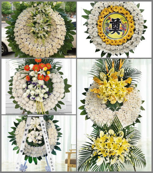 湖北孝感市大悟县东新乡七寨村花圈速递